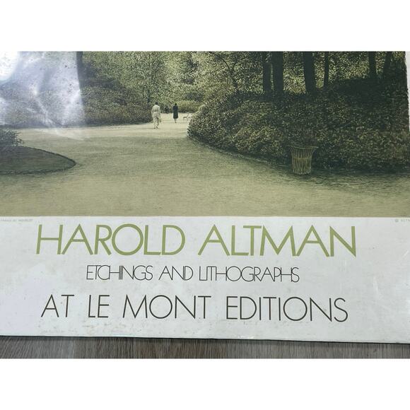 Harold Altman Art Prints Lot of 2 Pathway in Parc Le Mont Editions France‎ - Picture 4 of 16